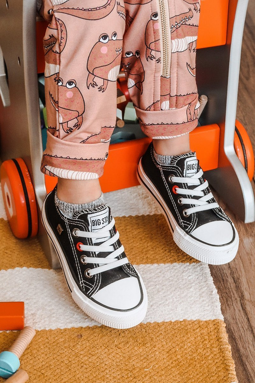 Дитячі класичні низькі кросівки BIG STAR HH374090 Чорні