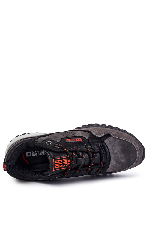 Чоловіче класичне спортивне взуття Memory Foam Big Star KK174271 сірий