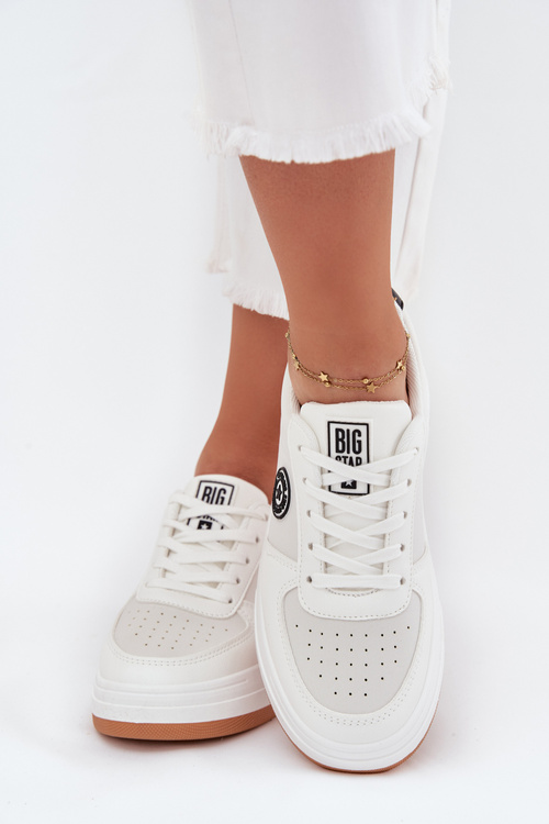 Жіночі Кросівки На Платформі Big Star RR274572 HI-POLY SYSTEM Білі