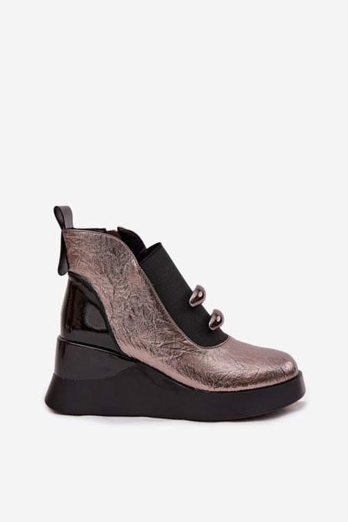 Жіночі чоботи на платформі D&A MR52-106 Металічні