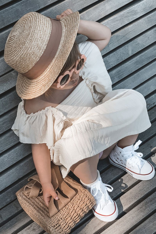 Дитячі високі кросівки з мереживом білого кольору Roly-Poly