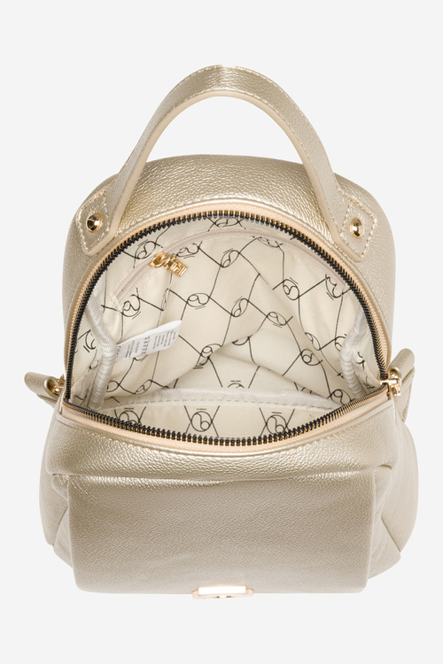 Жіночий маленький рюкзак з еко шкіри NOBO BAGP230-K023 Gold