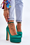 Модні туфлі на високих підборах Green Hayden