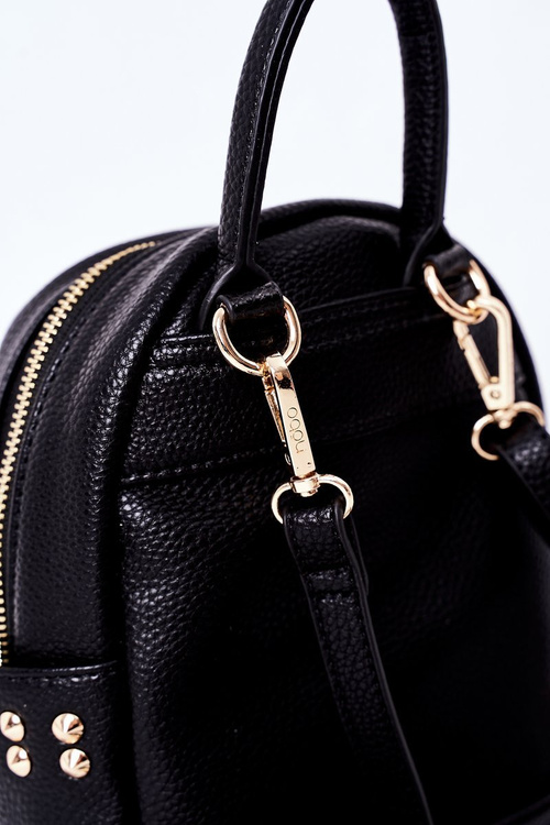 Жіночий шкіряний рюкзак NOBO K4110 Czarny