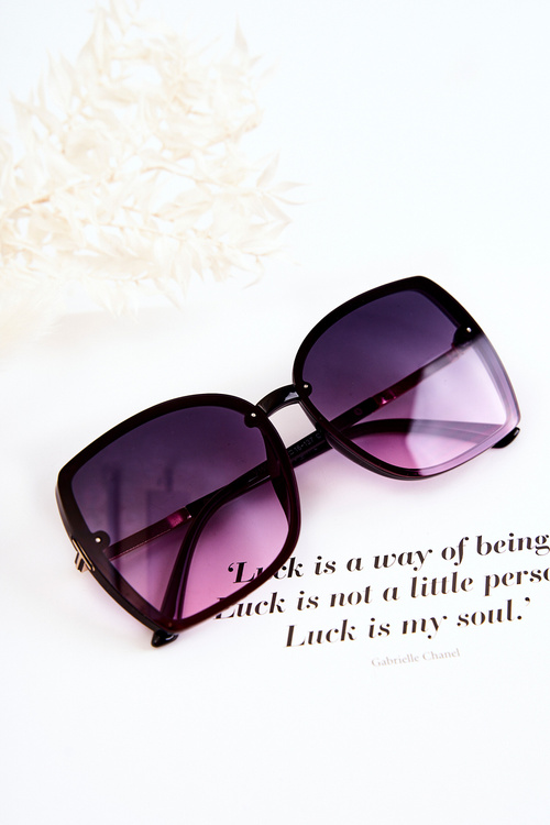 Класичні сонцезахисні окуляри V160023 Чорно-рожеві