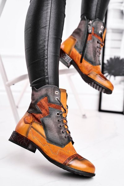 Чоботи жіночі Maciejka Warm Leather Yellow 04625-07