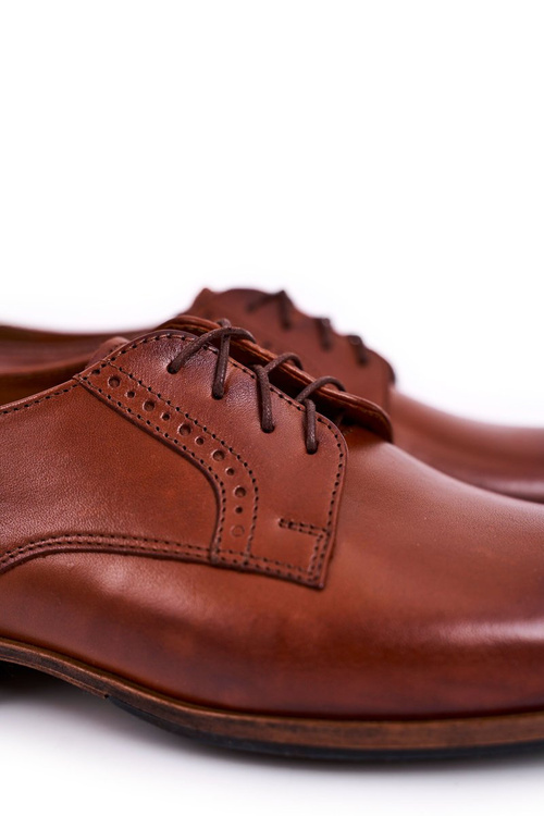 Чоловічі шкіряні мокасини на світлій підошві BEDNAREK світло-коричневі