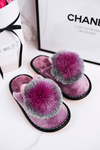 Дитячі домашні тапочки з помпоном Фіалка Попелюшка