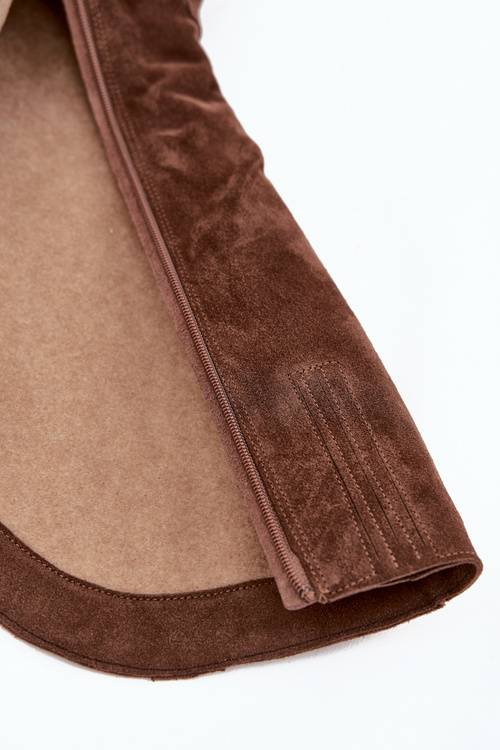 Ковбойські Чоботи З Натуральної Замші З Внутрішнім Обігрівом Zazoo 4225 Коричневі
