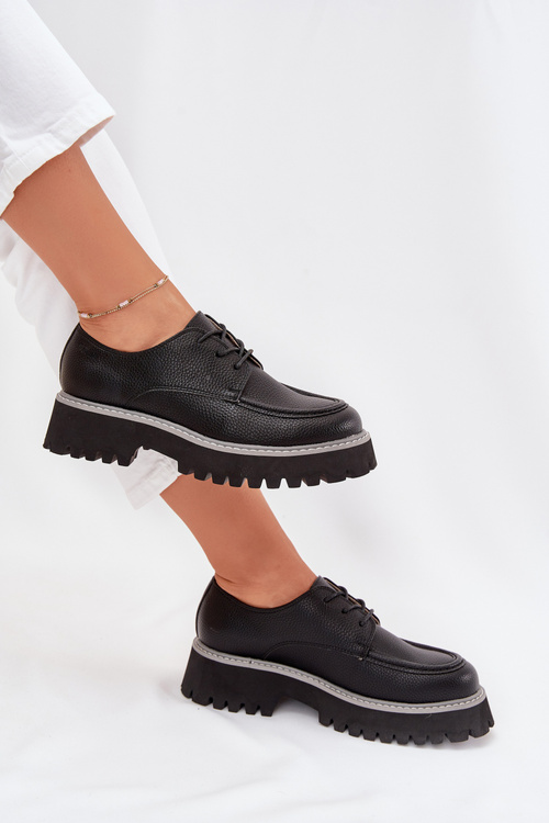 Жіночі Мокасини З Шнурівкою Big Star NN274052 Чорні