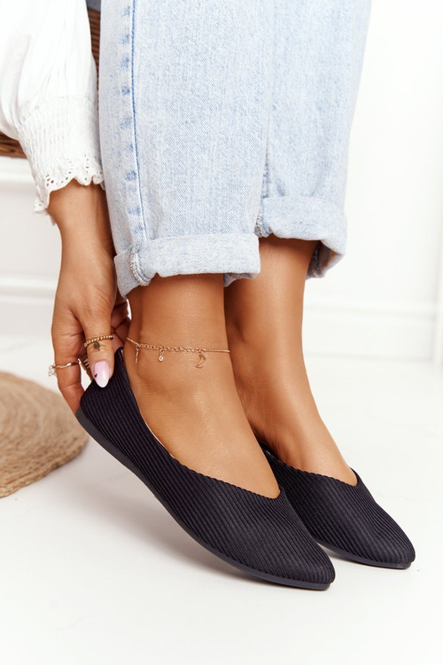 Витончені балетки з гострим носком Vinceza 2209 Чорні