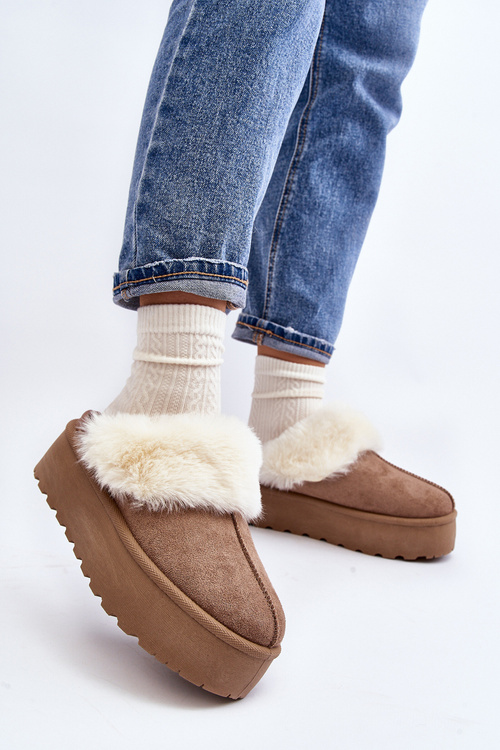 Жіночі зимові черевики на товстій підошві кольору хакі Starlyn