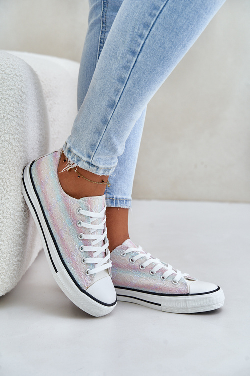 Жіночі кросівки прикрашені паєтками різнокольорові Nolrina