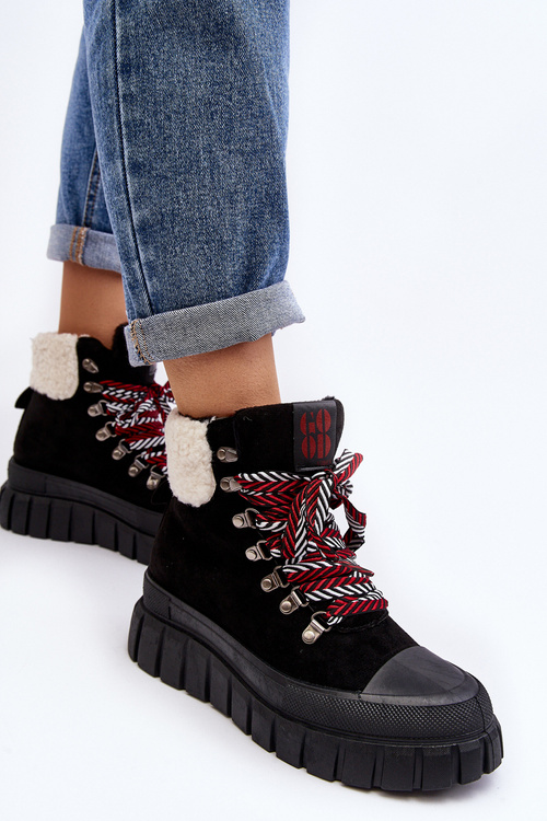 Черевики Trappers на підкладці на товстій підошві Black Ralotta