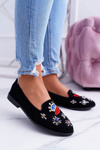 Чорні жіночі балерини Балерини з нашивками Princess