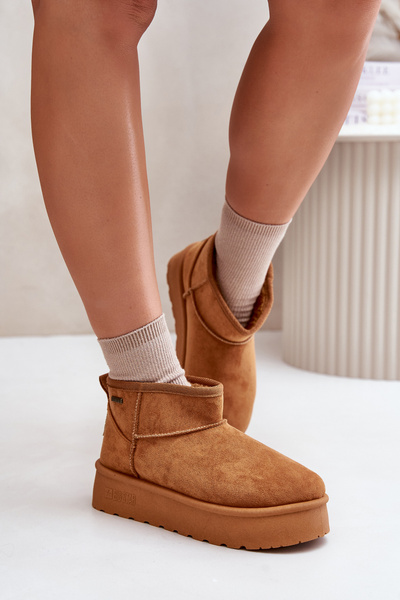 Низькі зимові черевики на платформі Big Star OO274A098 Camel