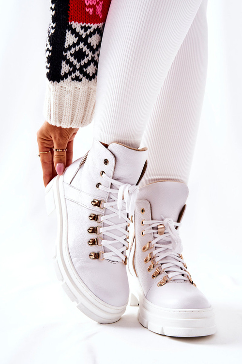 Чоботи шкіряні утеплені White Brescia