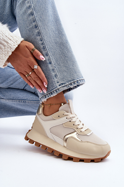 Жіночі бежеві спортивні кросівки Ralita