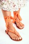 Жіночі босоніжки шльопанці Orange Derryl