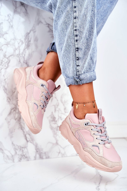 Жіноче спортивне взуття Кросівки Big Star GG274655 Рожеві