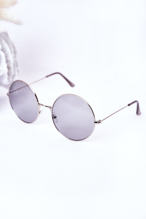 Срібні сонцезахисні окуляри Lennon із сірими лінзами