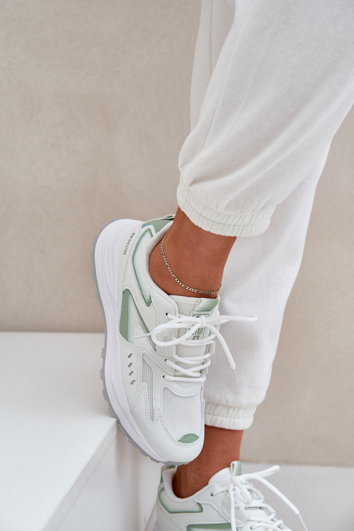 Жіноче Спортивне Взуття Big Star NN274A095 HI-POLY SYSTEM Біло-Зелене