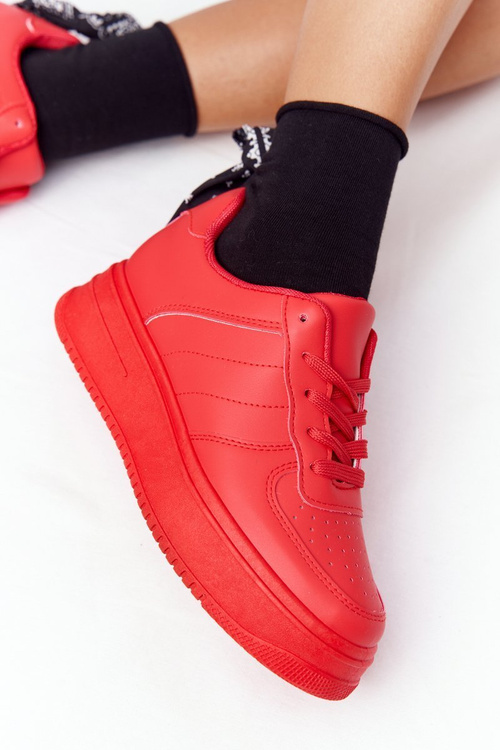 Жіноче спортивне взуття на платформі червоне This Is Me