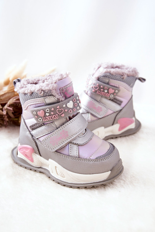 Дитячі м'які чоботи Silver Pink Chilly