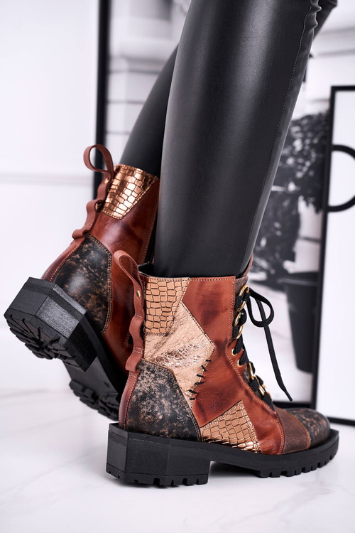 Чоботи жіночі на плоскому ходу Maciejka Ginger 04184-29/00-3