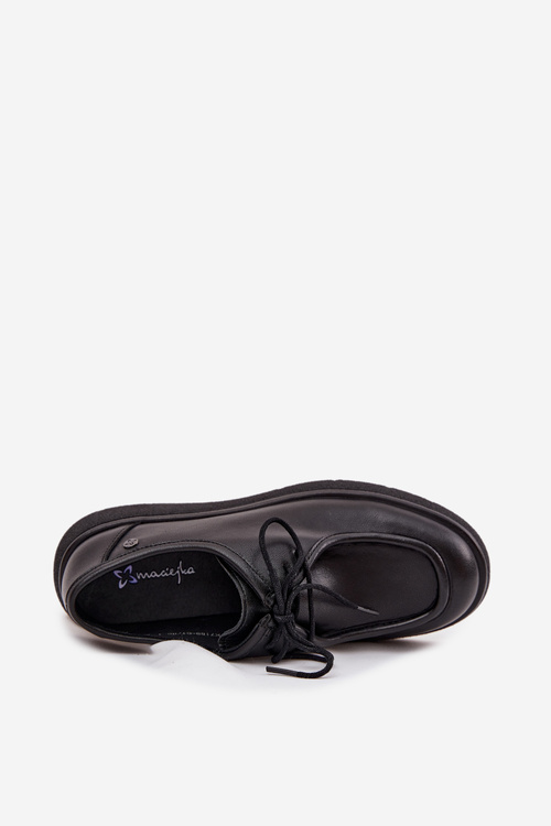 Шкіряні жіночі туфлі Maciejka K7189-01 Чорні