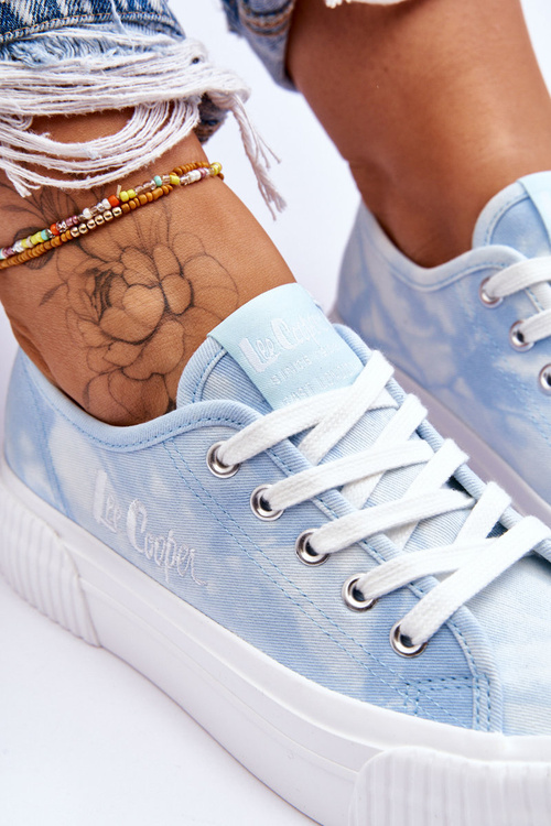 Кросівки Lee Cooper на платформі LCW-23-31-1782L Сині