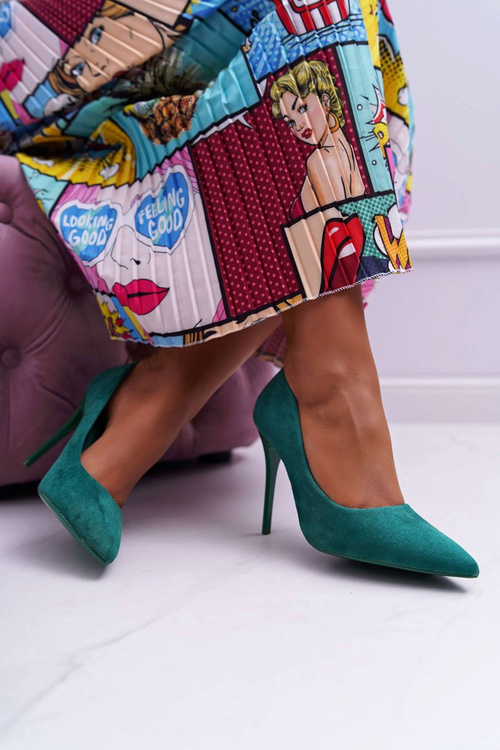 Жіночі замшеві туфлі Green Yanna