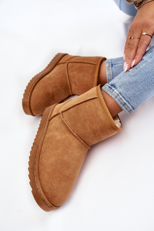 Жіночі теплі зимові черевики Яскраво-коричневі Virgina