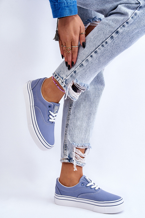 Жіночі кросівки на платформі Big Star LL274231 Сині