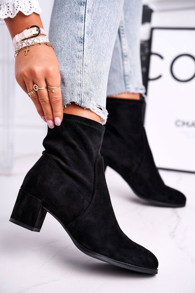 Чоботи жіночі на високих підборах Sergio Leone Чорні BT151