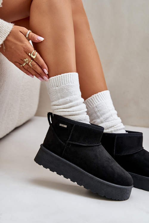 Низькі зимові черевики на платформі Big Star OO274A099 Чорні