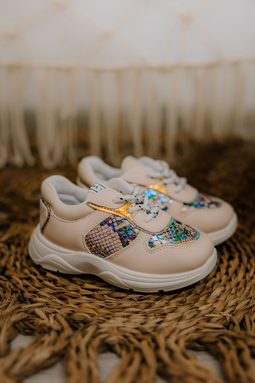 Шкіряне спортивне взуття Snakeskin Pink Gabbie