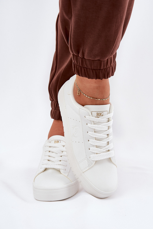 Низькі Жіночі Кросівки З Еко Шкіри Big Star NN274577 Білих