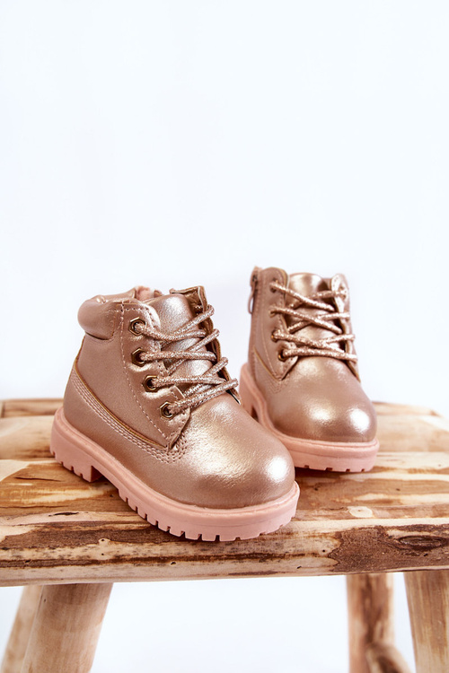 Дитячі черевики Trappers Gold Pink Dexter
