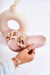 Дитячі гумові тапочки з декоративною ланцюжком Pink Suzie