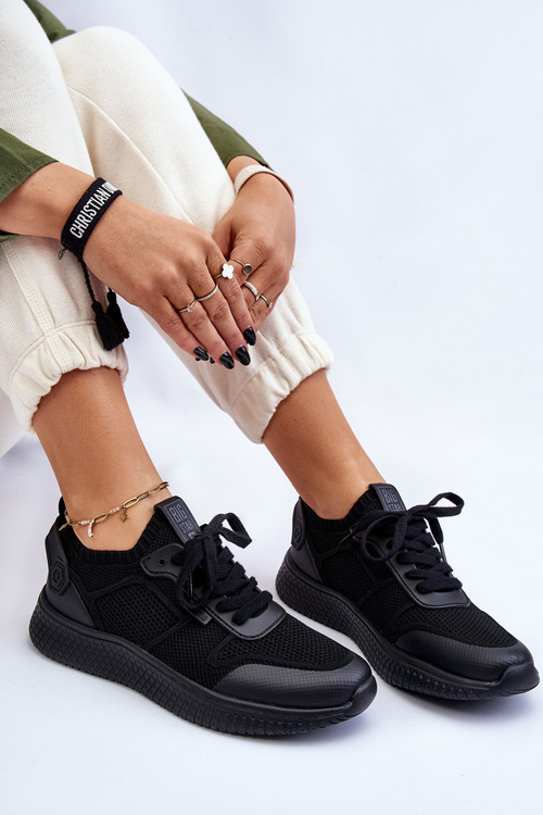 Жіночі зручні кросівки Memory Foam System Big Star LL274414 Чорні