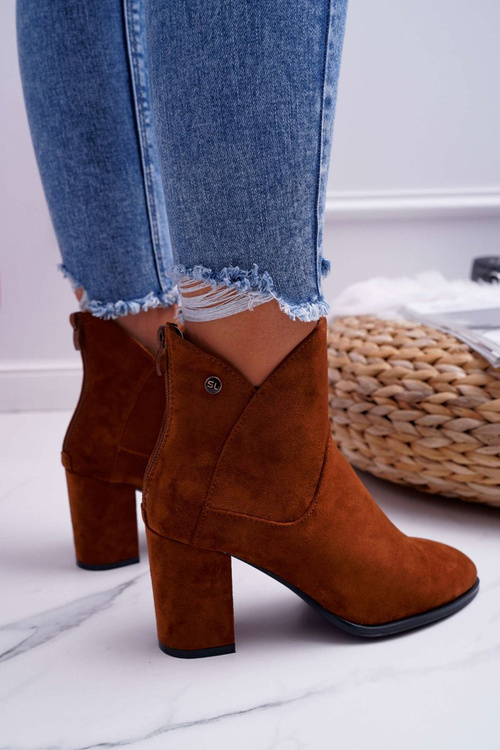 Жіночі чоботи на підборах Sergio Leone Camel BT525