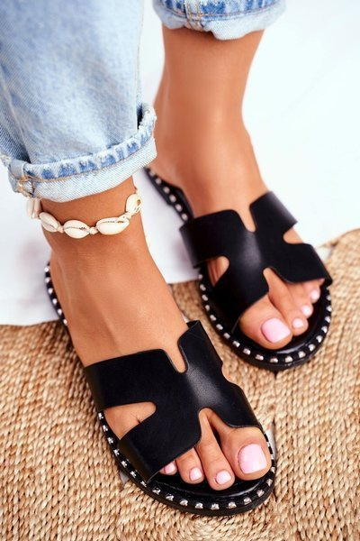 Жіночі шльопанці Jetted Black Montiago