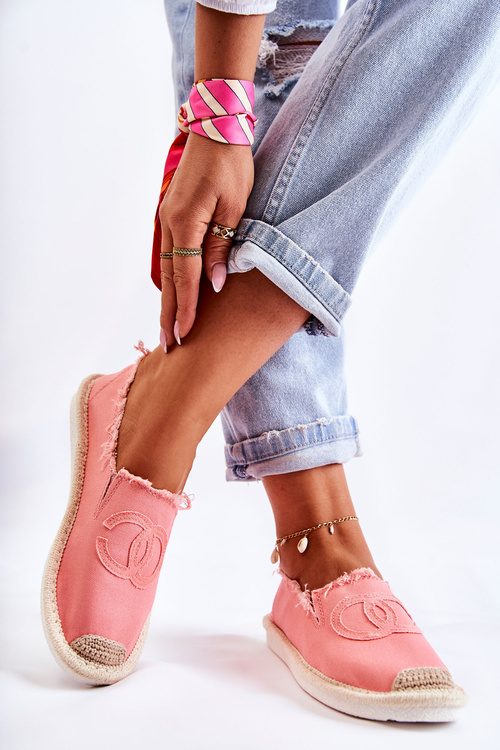 Жіночі еспадрільї кольору коралового кольору