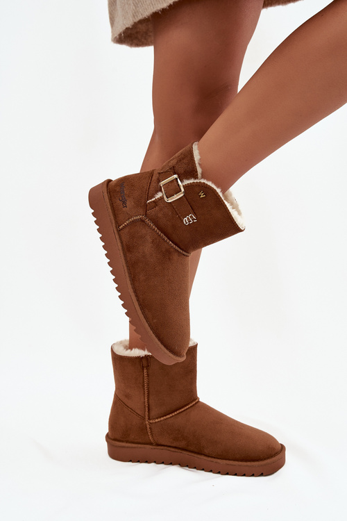 Жіночі зимові черевики з пряжкою Wrangler 20253091.37B Camel