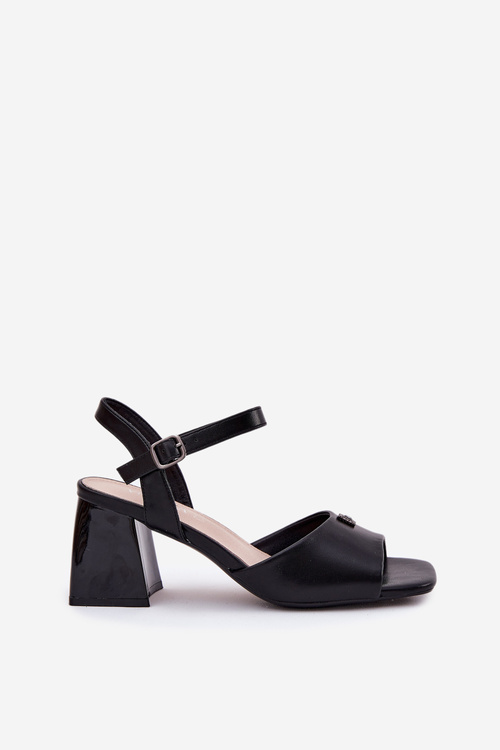 Жіночі сандалі на підборах Vinceza 62235 чорні