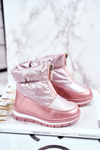 Жіночі снігові черевики теплі з натуральної вовни рожеві бульбашки