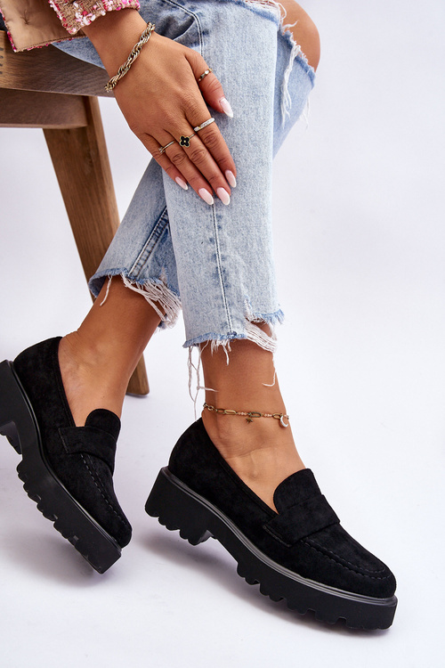 Класичні замшеві лофери Лофери Black Corrin