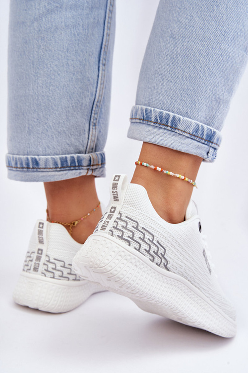 Жіноче спортивне взуття з сіткою Memory Foam System Big Star LL274664 Біле