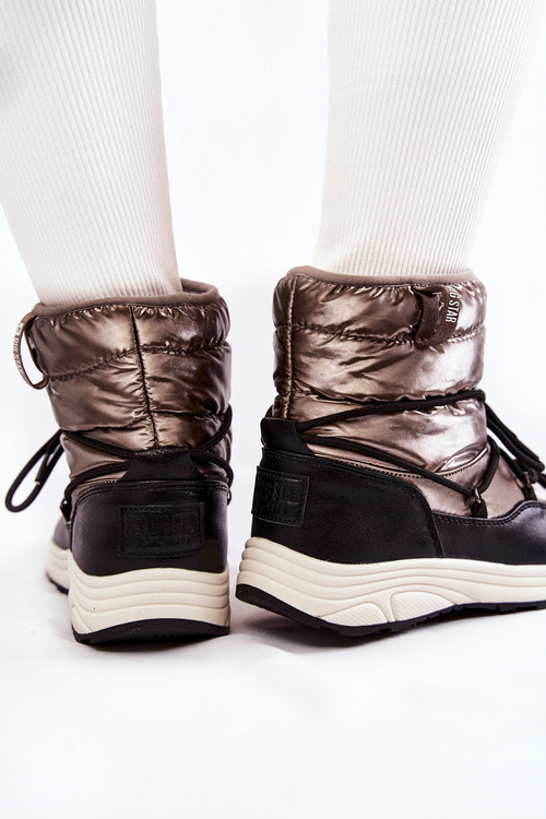 Жіночі снігові черевики Memory Foam Big Star KK274275 Silver-Black